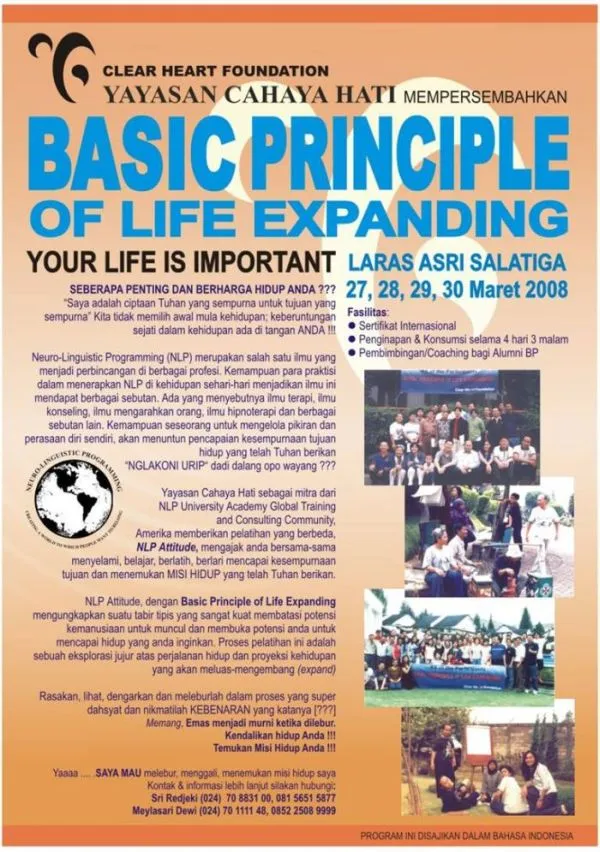 NLP Attitude - Basic Principle of Life Expanding 1