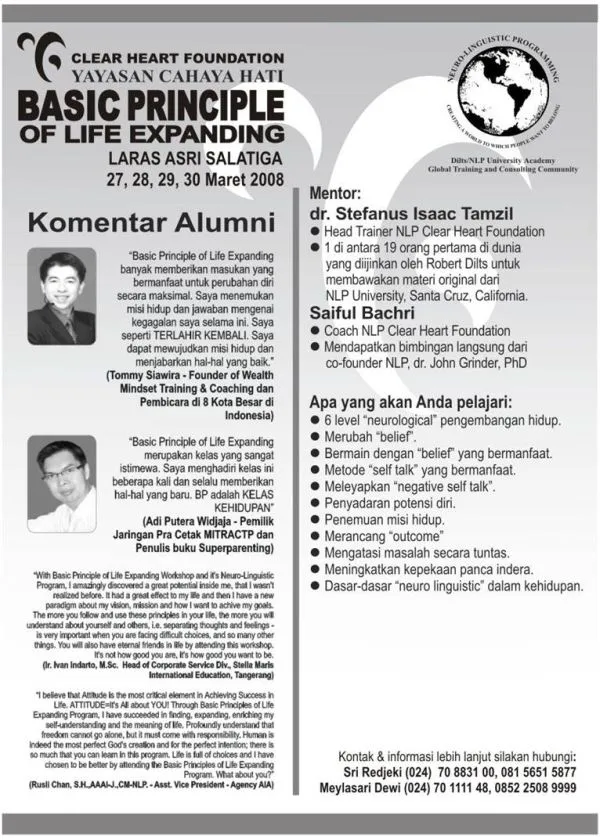 NLP Attitude - Basic Principle of Life Expanding 2