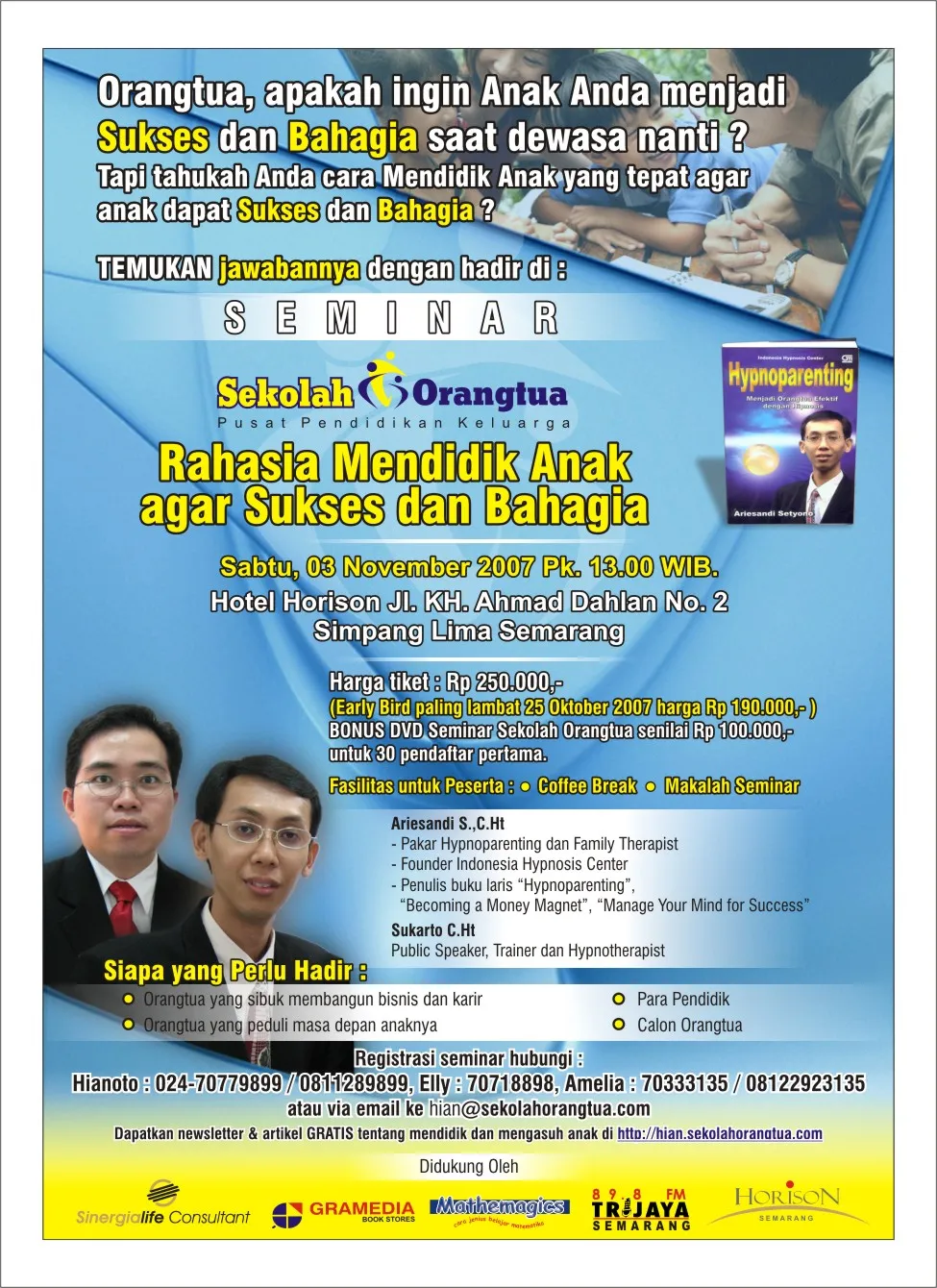 Seminar “Rahasia Mendidik Anak Agar Sukses dan Bahagia”