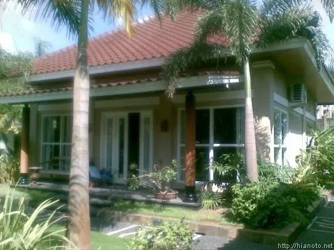 Tampilan tampak depan paviliun